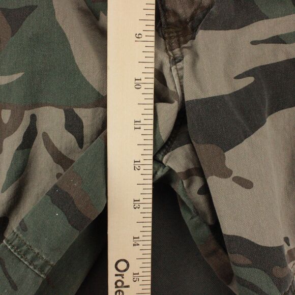 Wrangler Cargo Shorts Mens 36 Green Camo Cotton - Picture 5 of 8